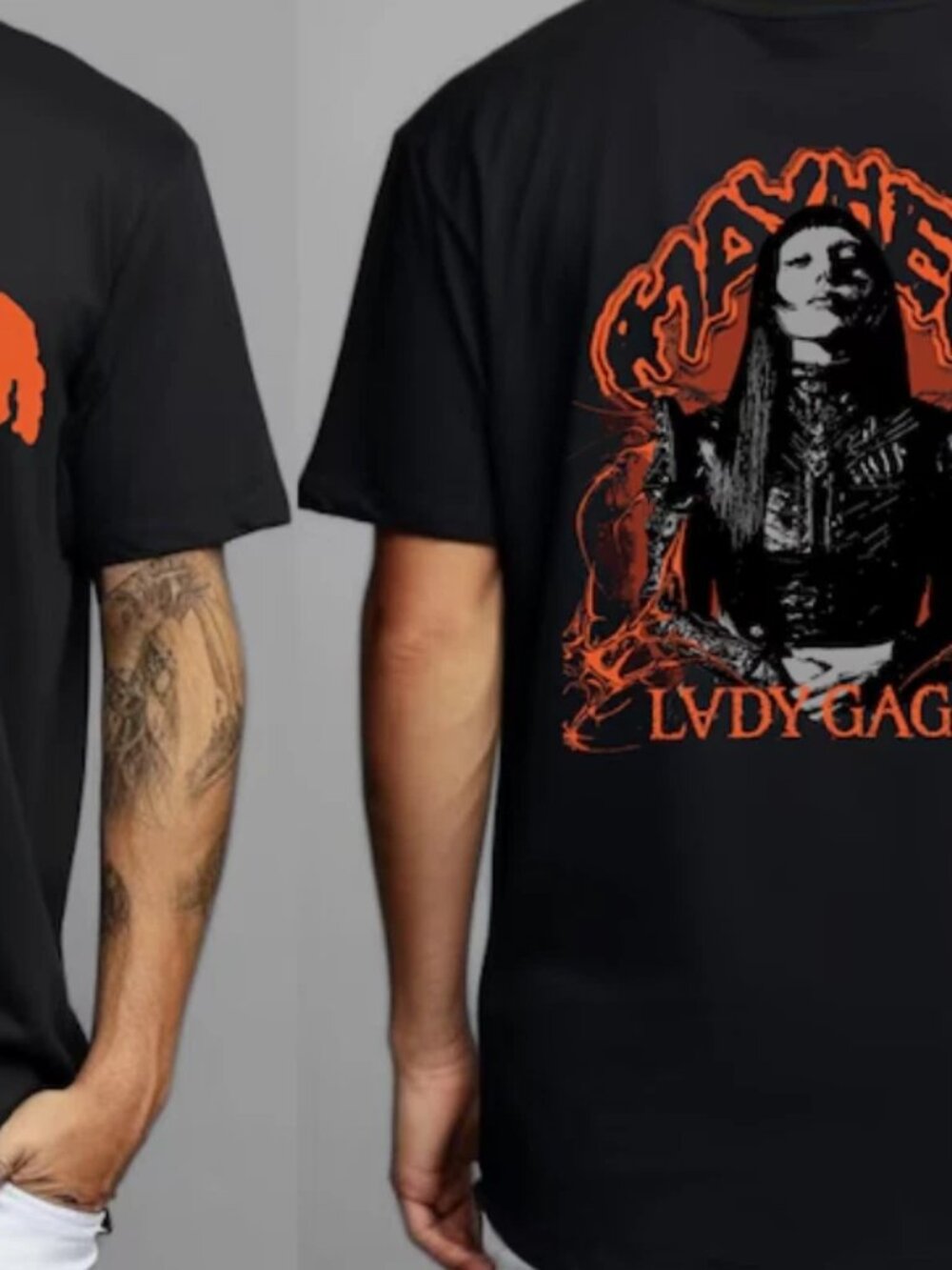New Lady Gaga Mayhem Tour 2026 Tour black color 2 Side T-Shirt 301